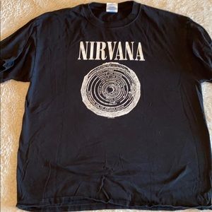 Men’s Vintage Tee Shirt - Nirvana - XL - Black